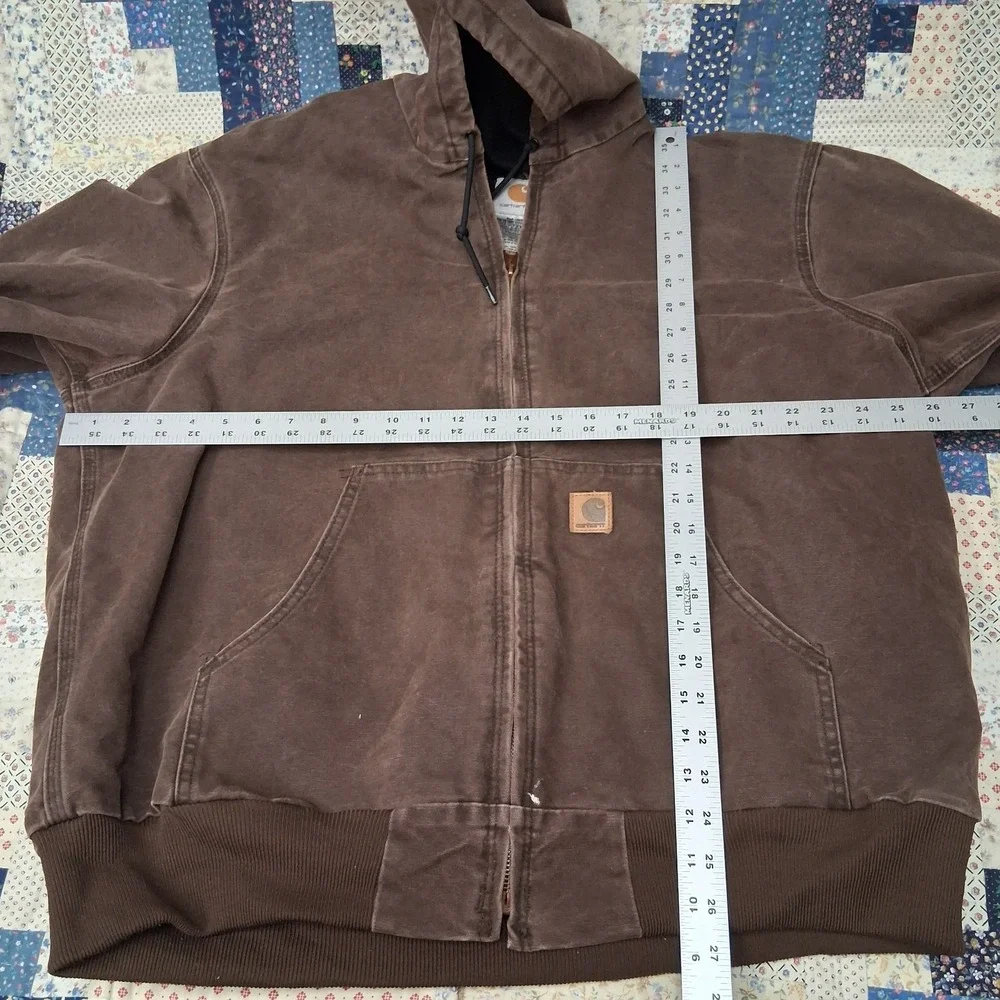 Vintage Carhartt J160 CHT Chestnut Size XL Active Sandstone Canvas Jacket Hooded